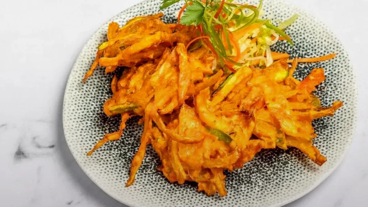 Pakora vegetal y cocina india vegetariana